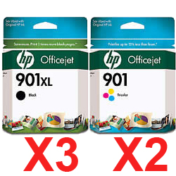 HP Officejet J4580 (3BK,2C) x5 Black Gen.