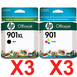 HP Officejet J4580 (3BK,3C) x6 Black Gen.