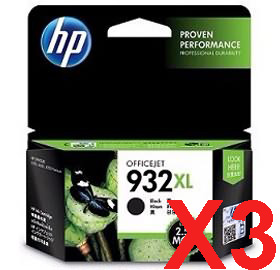 HP Officejet 7610 CN053AA x3 Black Gen.