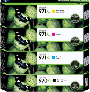 HP Officejet PRO X451dw (1BK,1C,1M,1Y) x4 Gen.