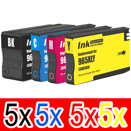 HP Officejet Pro Premier (5BK,5C,5M,5Y) x20 Comp.