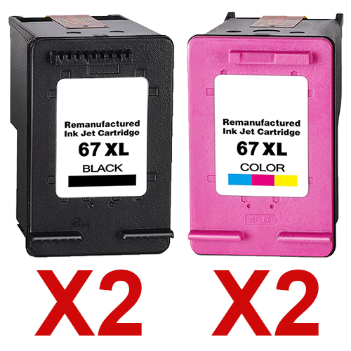 HP Deskjet 2721 (2BK,2C) x4 Black Comp.