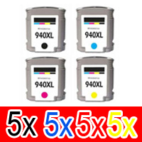 HP Officejet 8000-A809a (5BK,5C,5M,5Y) x20 Comp.