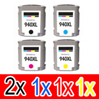 HP Officejet 8000-A809a (2BK,1C,1M,1Y) x5 Comp.