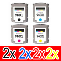 HP Officejet 8000-A809a (2BK,2C,2M,2Y) x8 Comp.