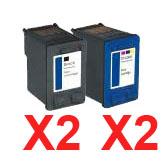 HP PSC 2210v (2BK,2C) x4 Black Comp.