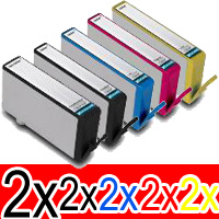 HP Photosmart C5370 (2BK,2PBK,2C,2M,2Y) x10 Comp.