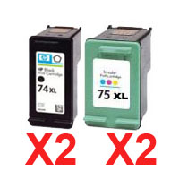 HP Deskjet D4200 (2BK,2C) x4 Black Comp.