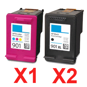 HP Officejet J4580 (2BK,1C) x3 Black Comp.