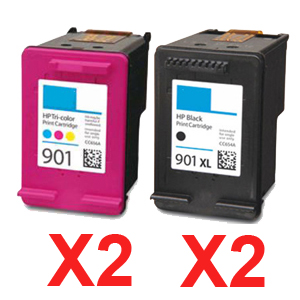 HP Officejet J4580 (2BK,2C) x4 Black Comp.