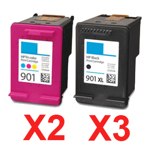HP Officejet J4580 (3BK,2C) x5 Black Comp.