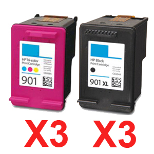 HP Officejet J4580 (3BK,3C) x6 Black Comp.