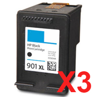 HP Officejet J4580 CC654AA x3 Black Comp.