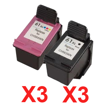 HP Officejet 4630 (3BK,3C) x6 Black Comp.