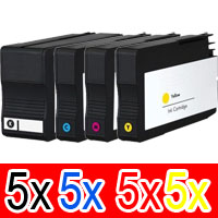 HP Officejet 7610 (5BK,5C,5M,5Y) x20 Comp.