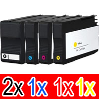 HP Officejet 7610 (2BK,1C,1M,1Y) x5 Comp.