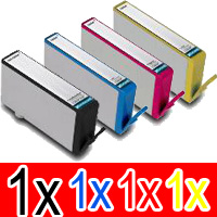 HP Officejet 4610 (1BK,1C,1M,1Y) x4 Comp.