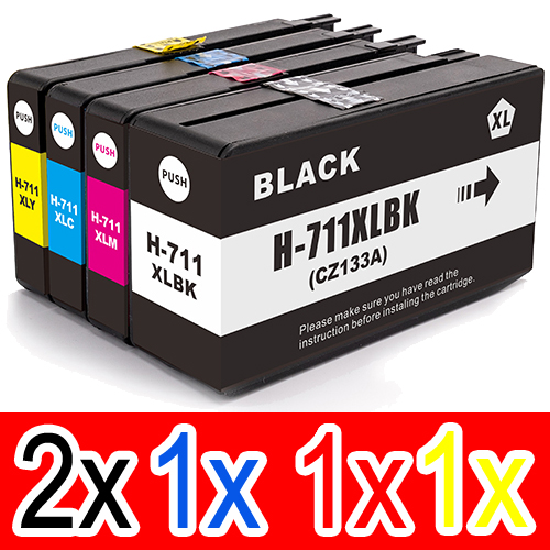 HP Designjet T100 (2BK,1C,1M,1Y) x5 Comp.