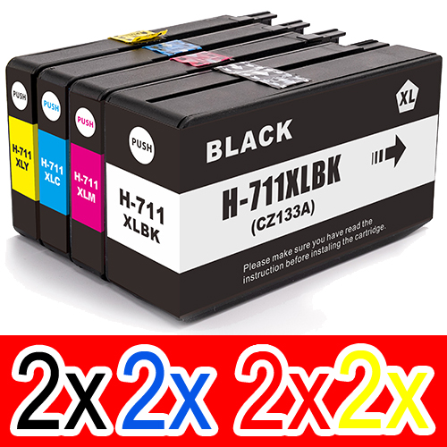 HP Designjet T100 (2BK,2C,2M,2Y) x8 Comp.