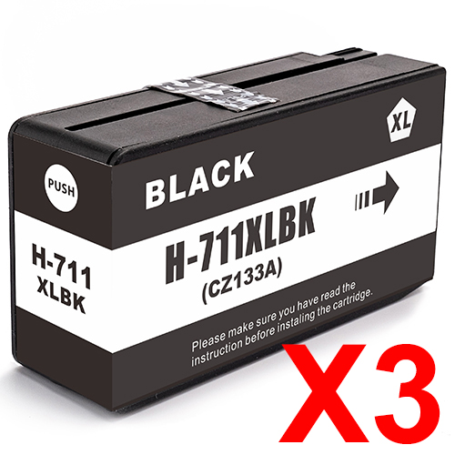 HP Designjet T100 CZ133A x3 Black Comp.