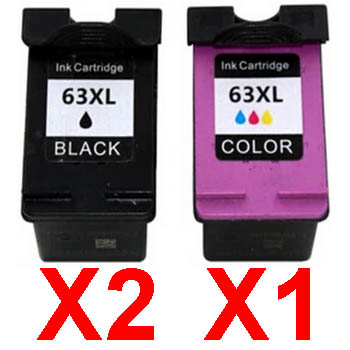 HP Officejet 5220 (2BK,1C) x3 Black Comp.