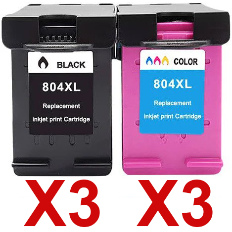 HP Tango X (3BK,3C) x6 Black Comp.
