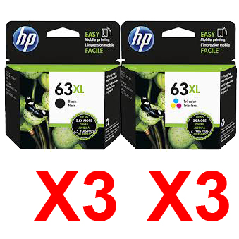 HP Officejet 5220 (3BK,3C) x6 Black Gen.
