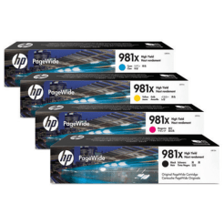 HP PageWide Enterprise 586dn (1BK,1C,1M,1Y) x4 Gen.