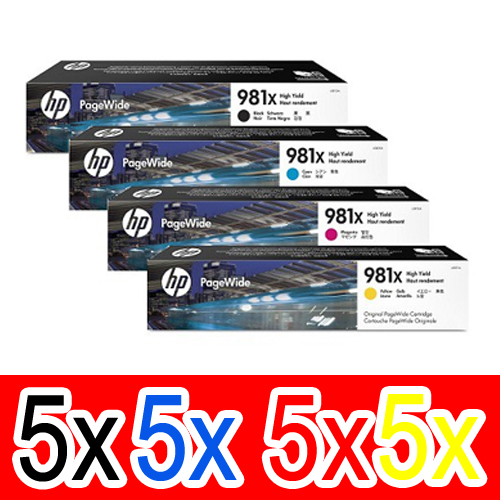 HP PageWide Enterprise 586dn (5BK,5C,5M,5Y) x20 Gen.
