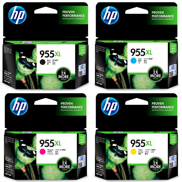 HP Officejet Pro 8745 (1BK,1C,1M,1Y) x4 Gen.