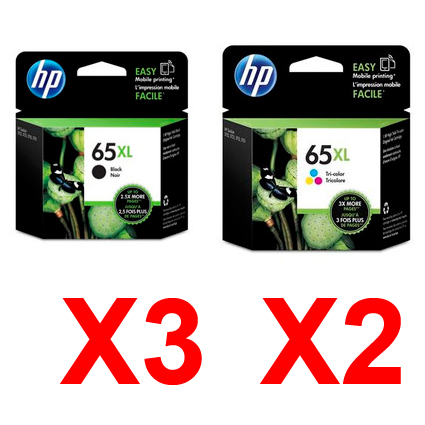 HP Deskjet 3721 (3BK,2C) x5 Black Gen.