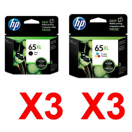 HP Deskjet 3721 (3BK,3C) x6 Black Gen.