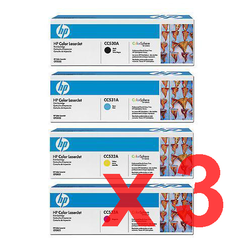 HP CP2025 CC530A x3 Gen.