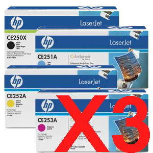 HP CM3530 MFP CE250X x3 Gen.