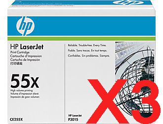 HP P3010 CE255X x3 Gen.