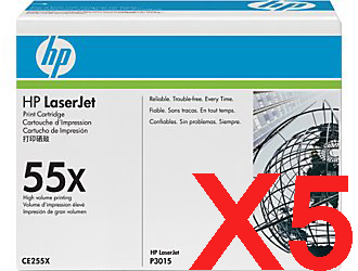 HP P3010 CE255X x5 Gen.