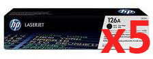 HP CP1025 CE310A x5 Black Gen.