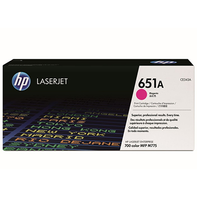 HP Enterprise 700 color MFP M775dn CE343A x1 Magenta Gen.