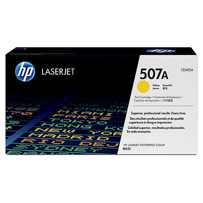 HP Enterprise 500 color M575dn CE402A x1 Yellow Gen.