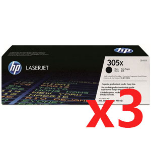 HP Pro 400 color M451dn CE410X x3 Black Gen.