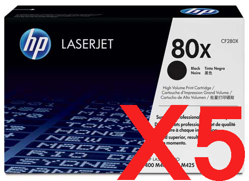 HP Pro 400 M401dn CF280X x5 Gen.