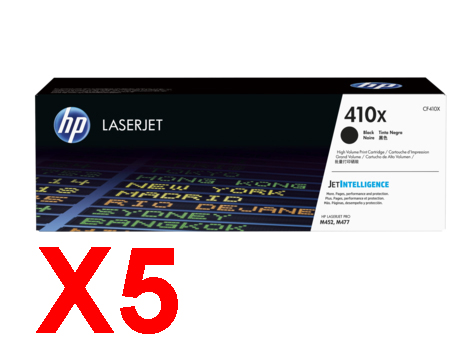 HP Pro MFP M452dn CF410X x5 Black Gen.