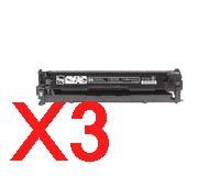 HP CP1215 CB540A x3 Black Comp.