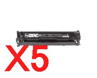 HP CP2025 CC530A x5 Black Comp.