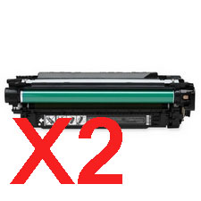 HP CM3530 MFP CE250X x2 Black Comp.