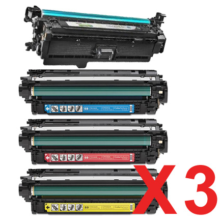 HP CM4540f MFP CE264X x3 Comp.