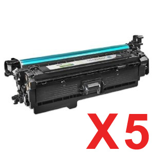 HP CM4540f MFP CE264X x5 Black Comp.