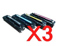 HP CP1525 CE320A x3 Comp.