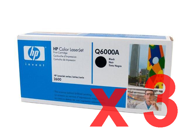 HP CM1015 MFP Q6000A x3 Black Gen.