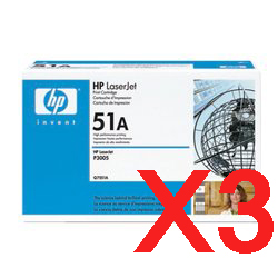 HP P3005 Q7551A x3 Gen.